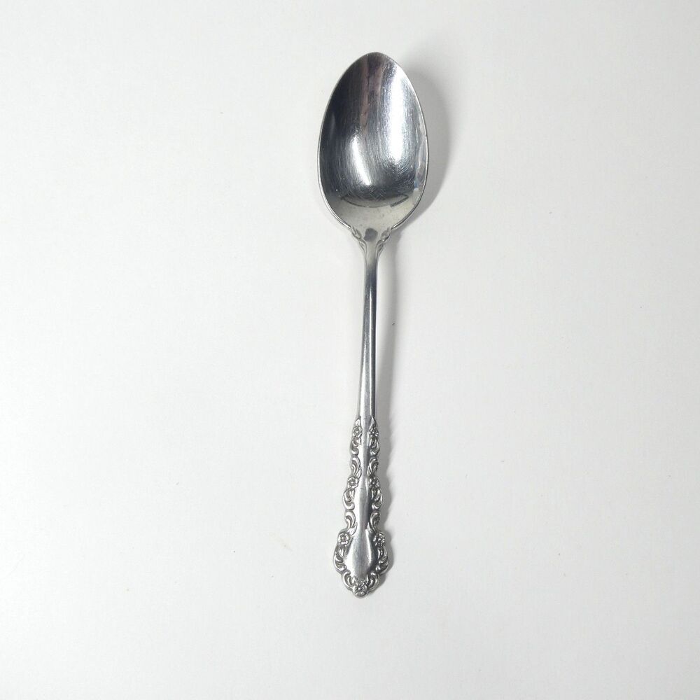 Oneida Shelley Teaspoon Stainless Spoon 6" Cube Mark Vintage